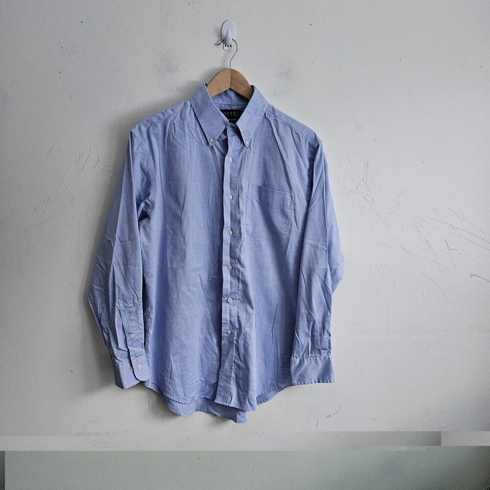 Vintage Y2K Lauren Ralph Lauren Men's Non-Iron Dress Shirt 15.5 32/33 Cotton